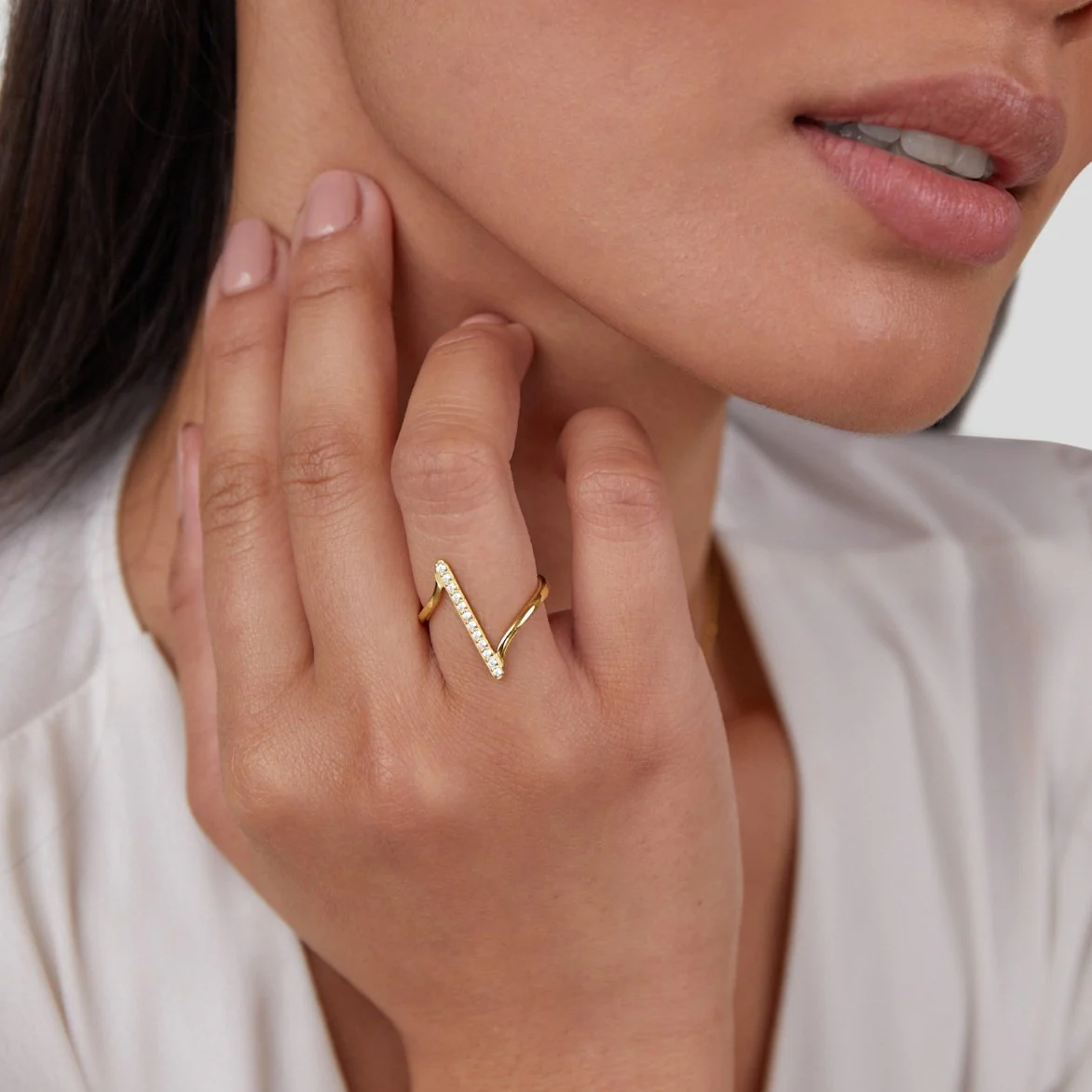 Mila Twisted Gold Ring - Image 5