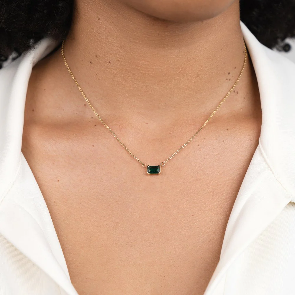 Monica Green Emerald Necklace - Image 2