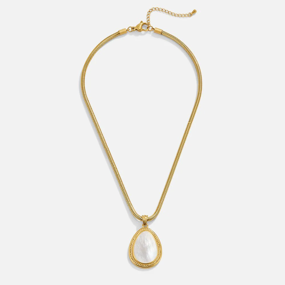 Mother of Pearl Teardrop Necklace - Image 4