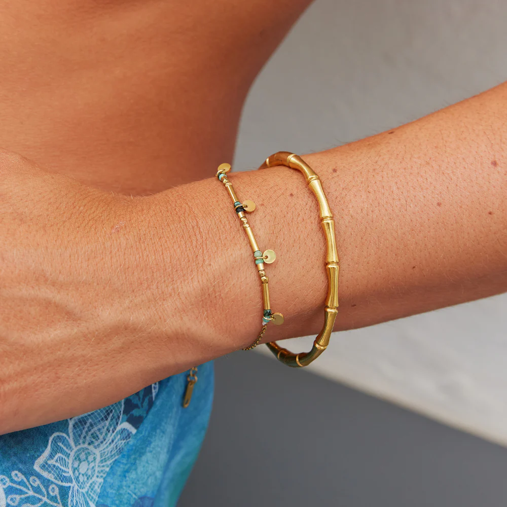 Neri Gold Disc Bracelet - Image 2
