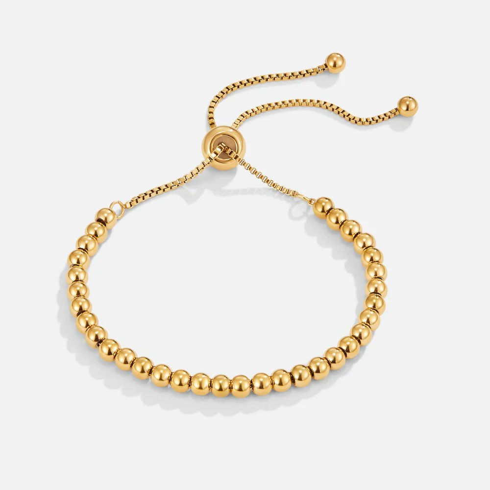 Niloya Beaded Gold Bracelet - Image 4