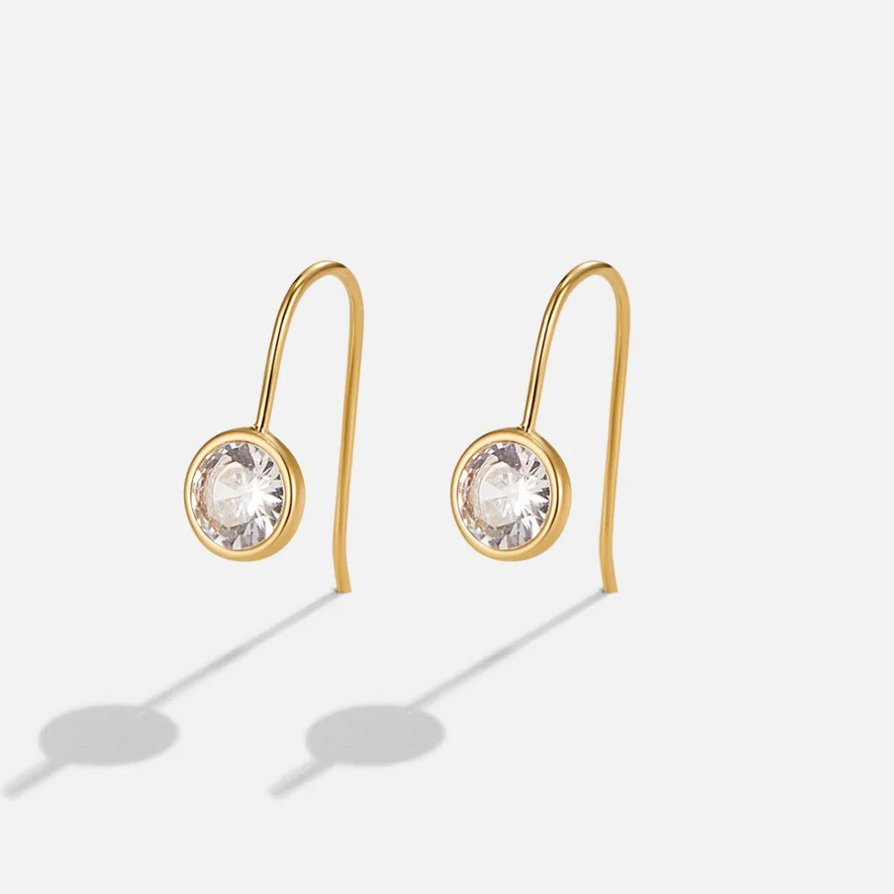 Olivia Crystal Drop Earrings - Image 3
