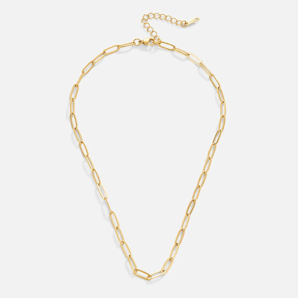 Paperclip Gold Necklace - Image 4