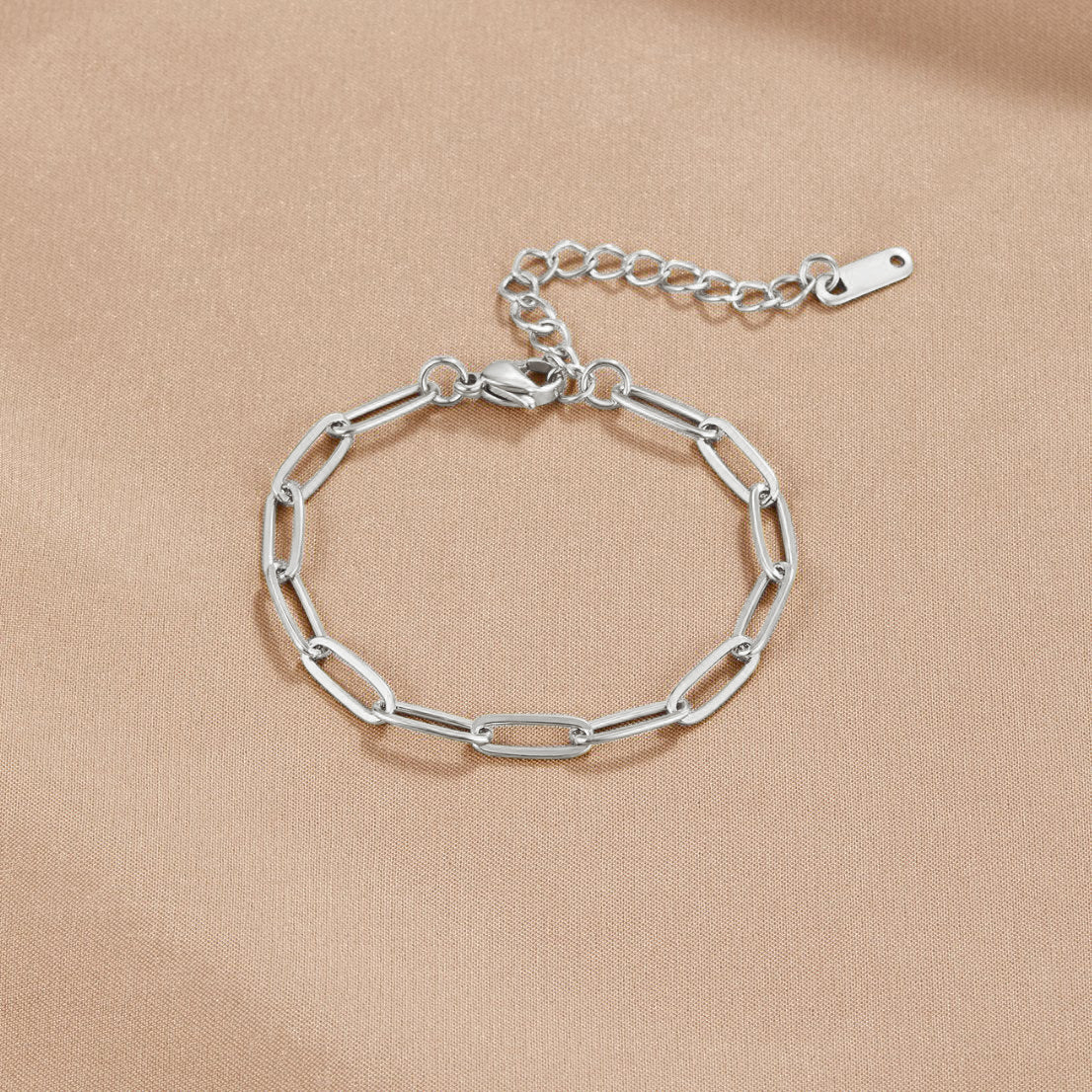 Paperclip Silver Bracelet - Image 3
