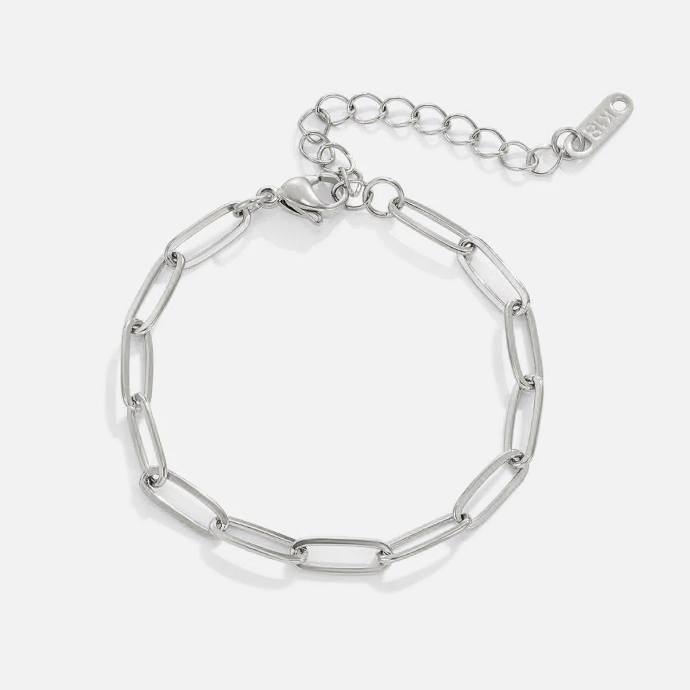 Paperclip Silver Bracelet - Image 5