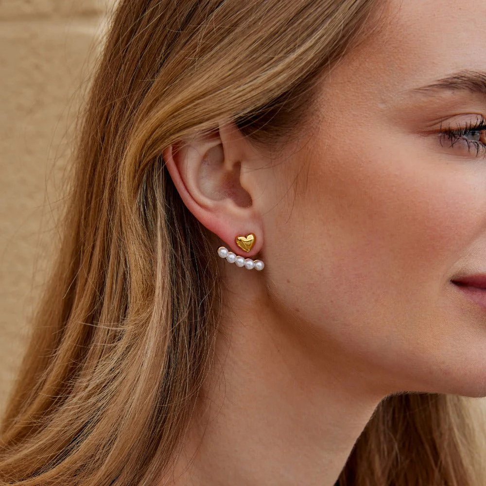 Pearl & Heart Romance Earrings - Image 5