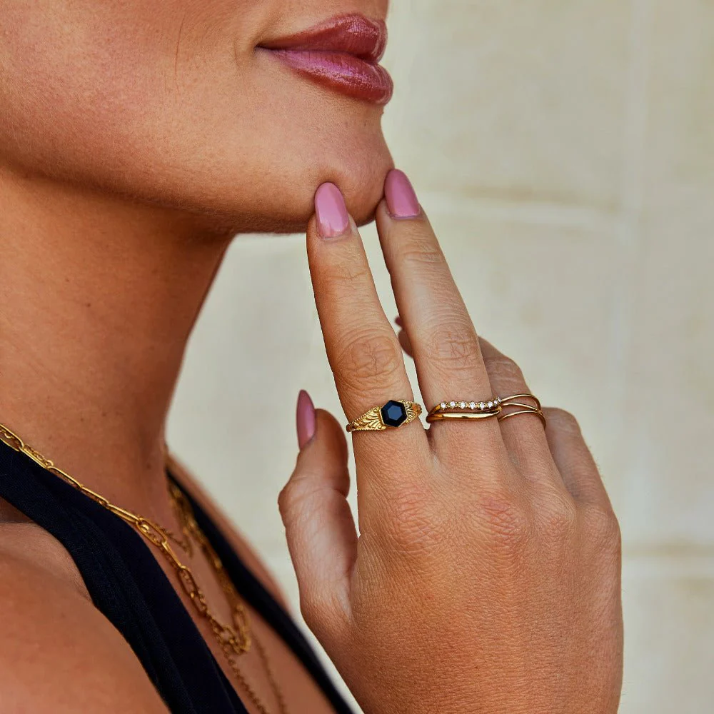 Phoenix Black Onyx Ring - Image 2