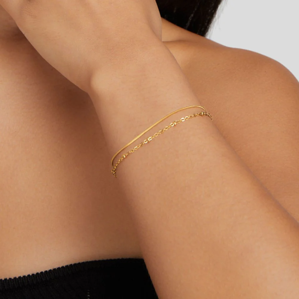 Pia Gold Layered Bracelet - Image 2