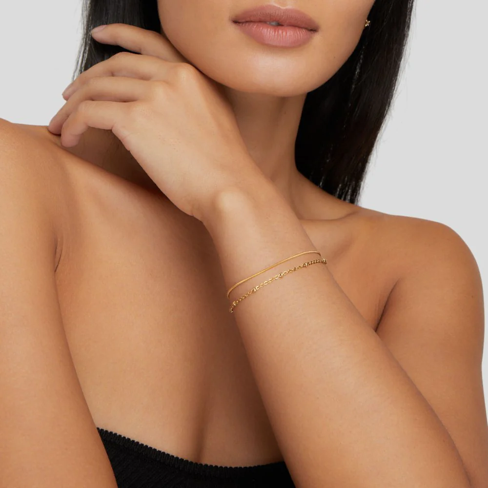 Pia Gold Layered Bracelet - Image 5