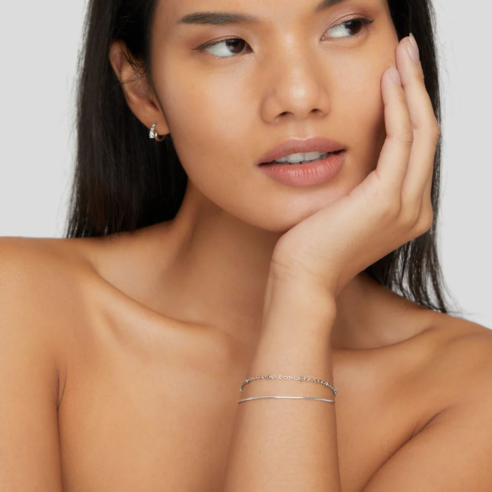 Pia Silver Layered Bracelet - Image 5
