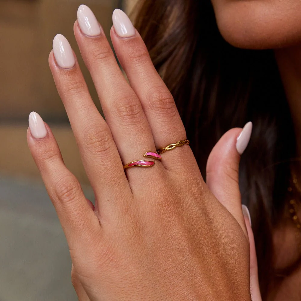 Pink Blush Wrap Ring - Image 2