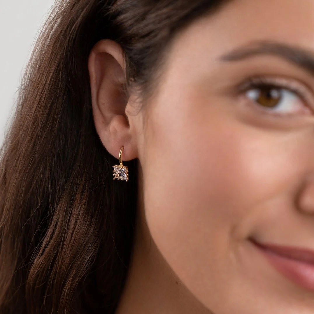 Piper Crystal Drop Earrings - Image 4