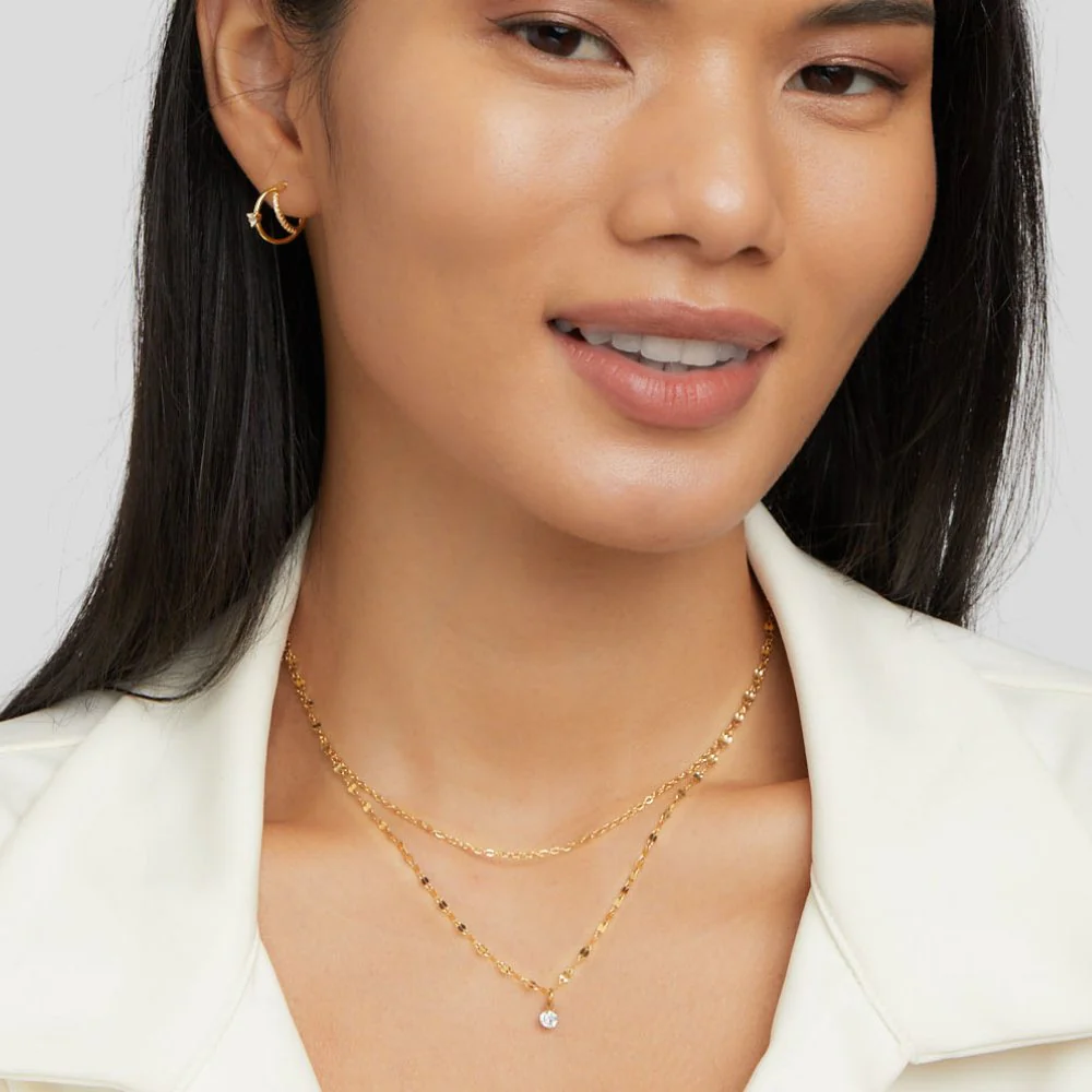 Piya Crystal Layered Necklace - Image 3