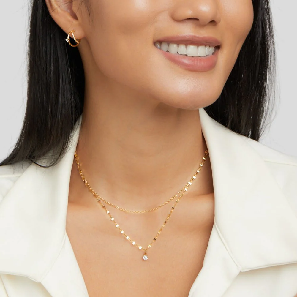 Piya Crystal Layered Necklace - Image 5