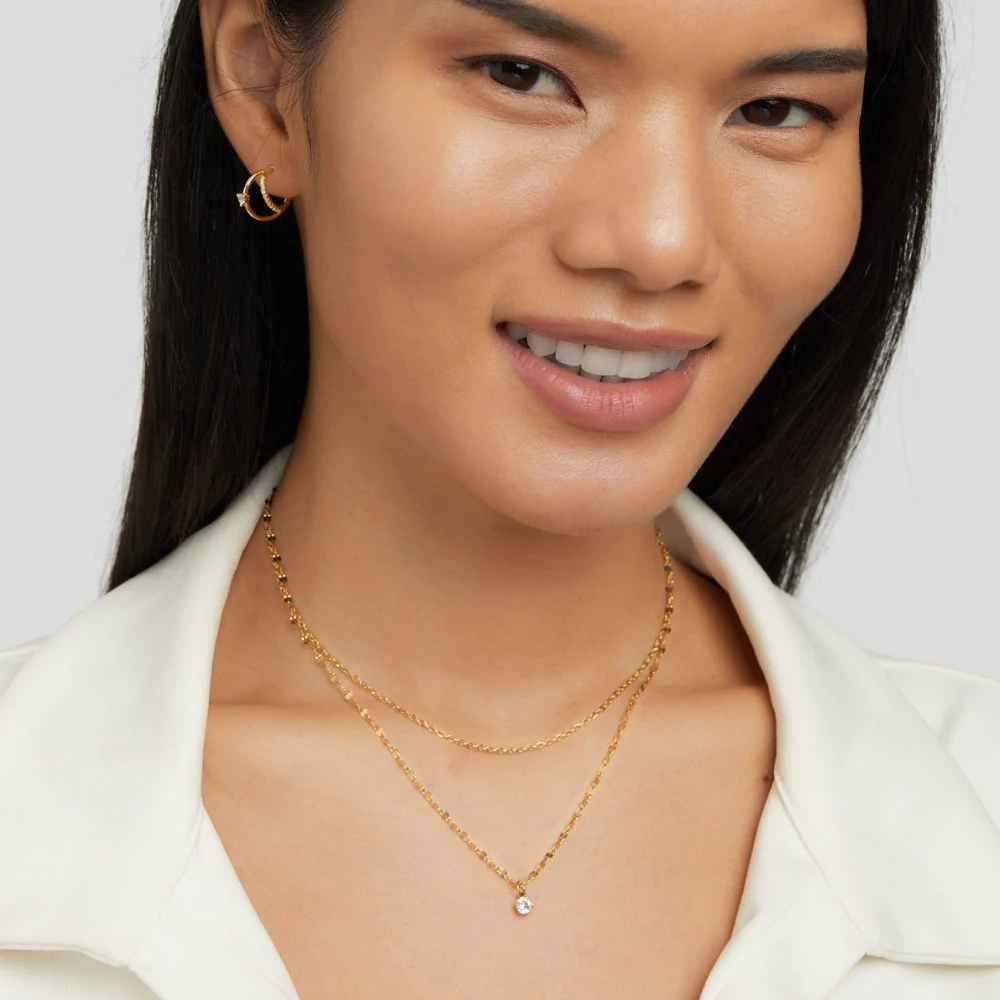 Piya Crystal Layered Necklace - Image 6