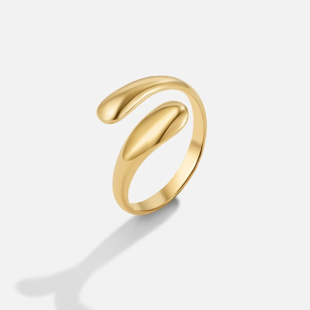Raven Gold Wrap Ring - Image 3