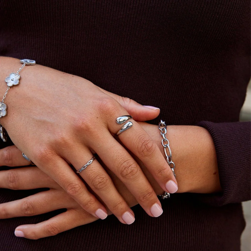 Raven Silver Wrap Ring - Image 2