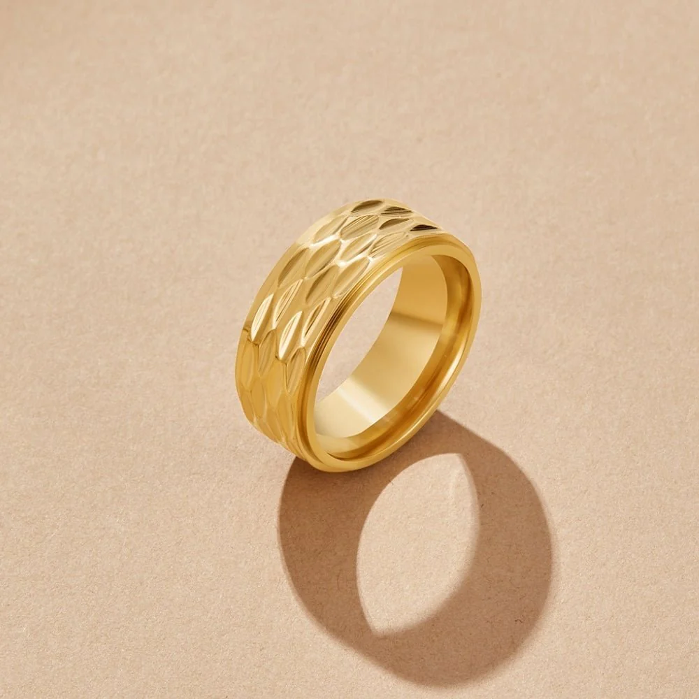 Rene Chunky Gold Ring - Image 3