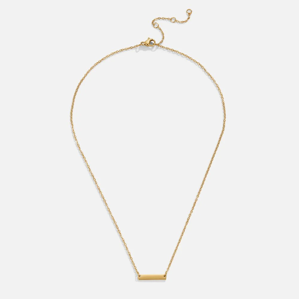 Rina Gold Bar Necklace - Image 3