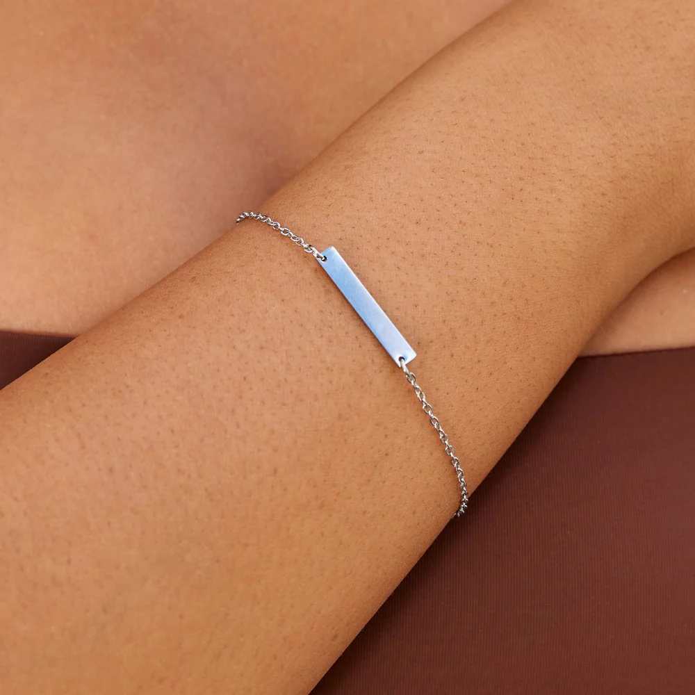 Rina Silver Bar Bracelet - Image 2