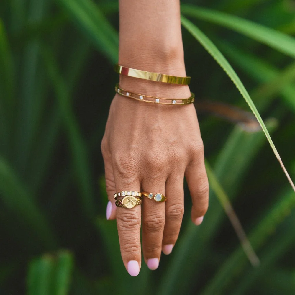 Rina Gold Bangle - Image 3