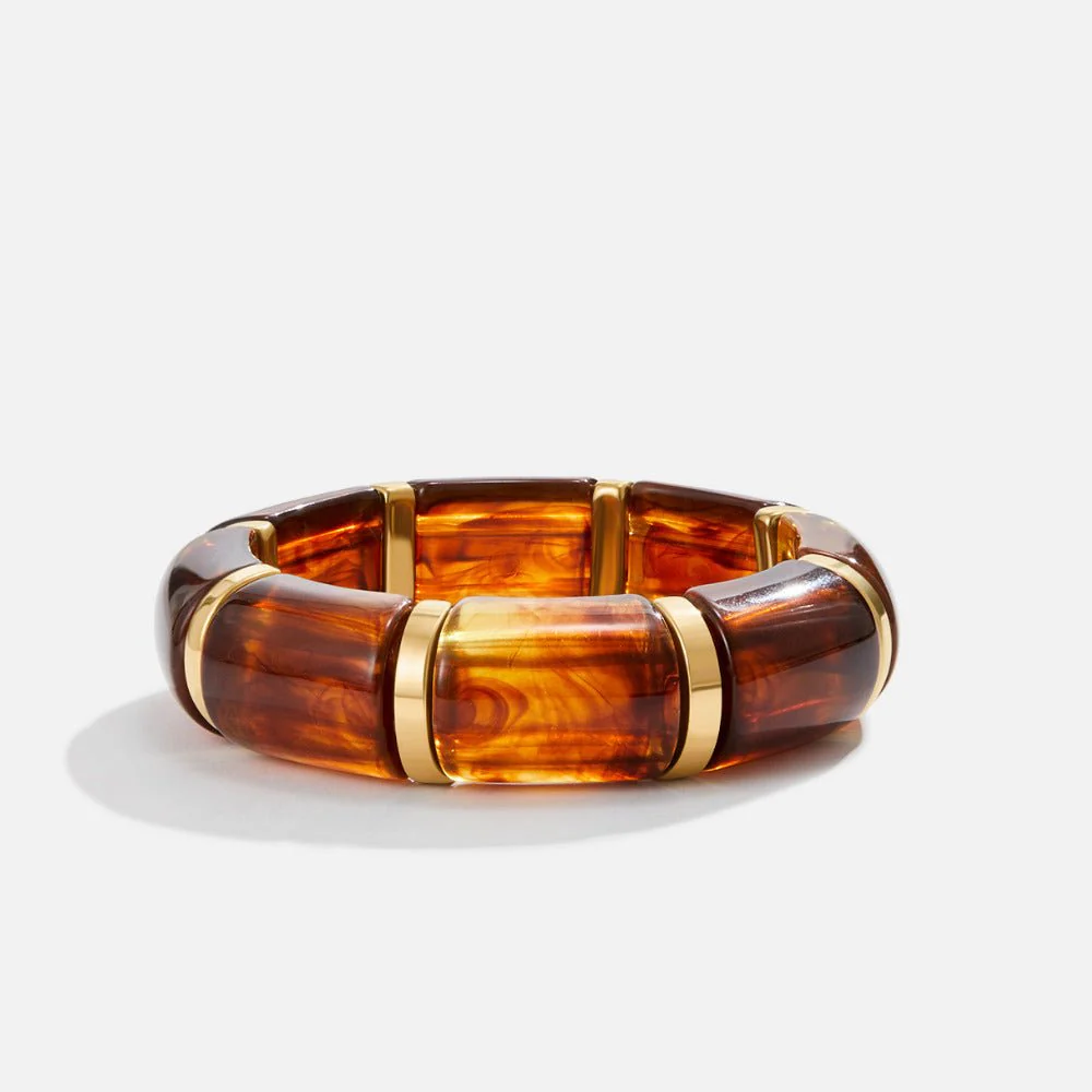 Sabina Golden Brown Marbled Bracelet - Image 3