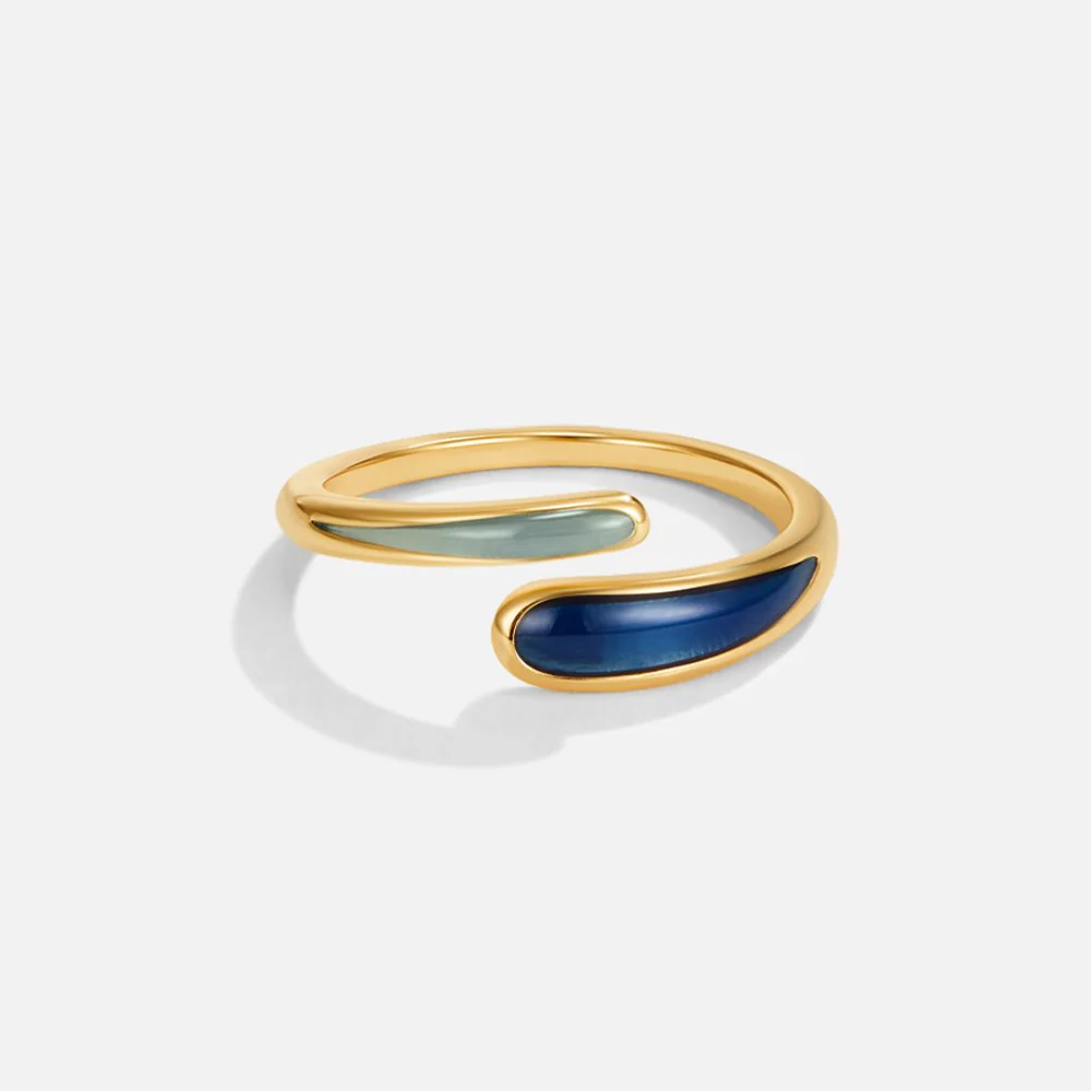 Safira Blue Wrap Ring - Image 4