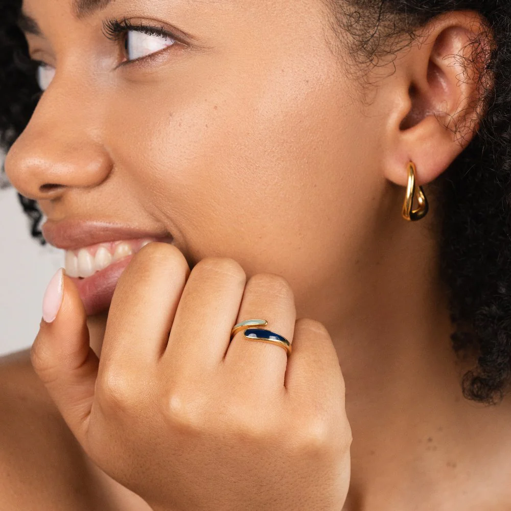 Safira Blue Wrap Ring - Image 5