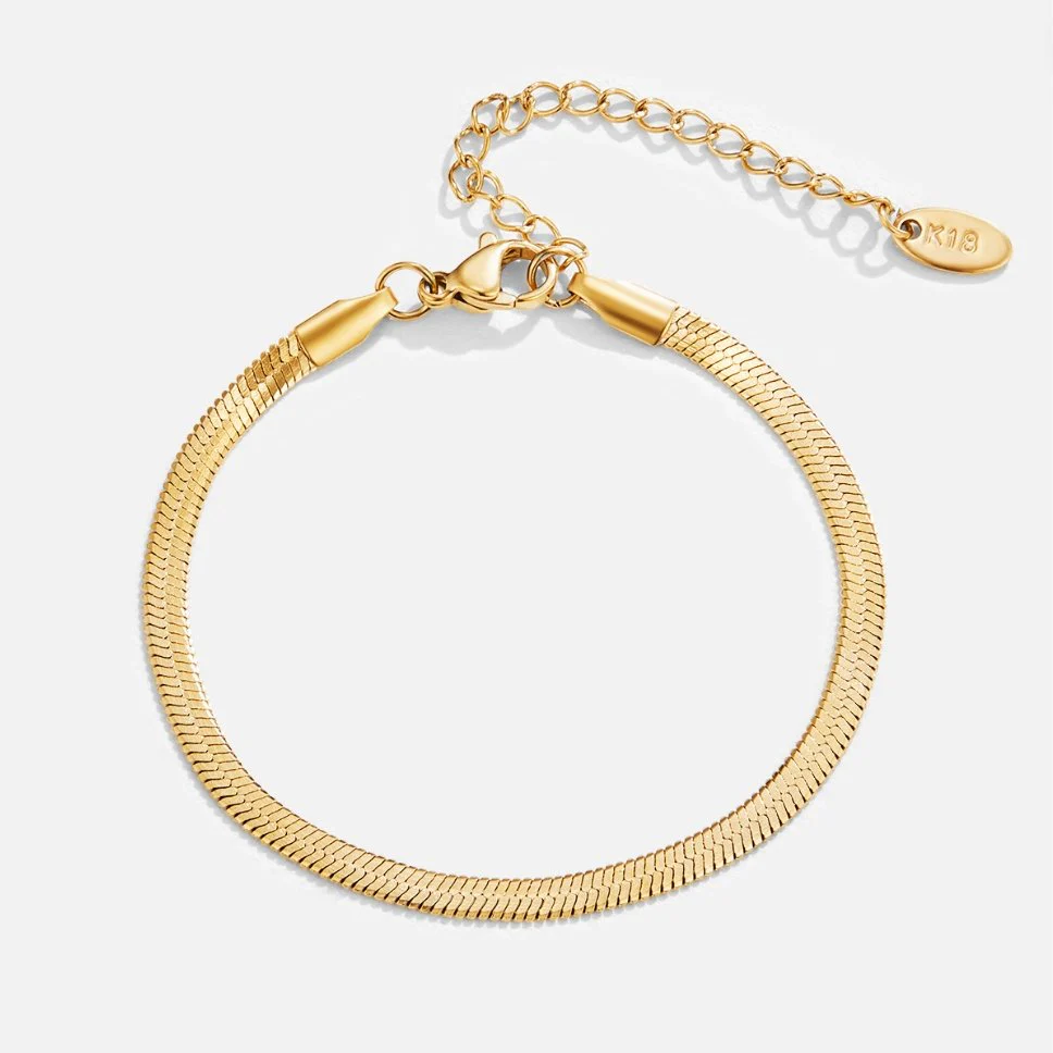 Sarya Snake Chain Gold Bracelet - Image 3