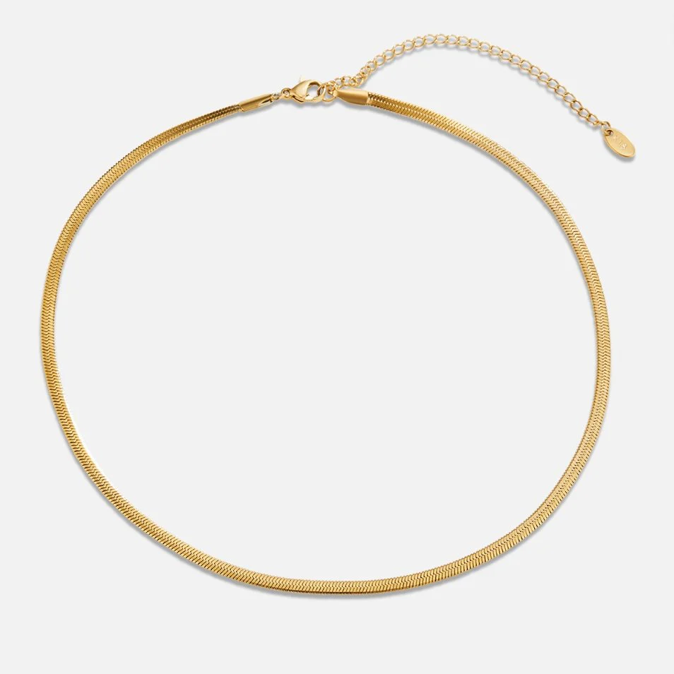Sarya Snake Chain Gold Necklace - Image 4