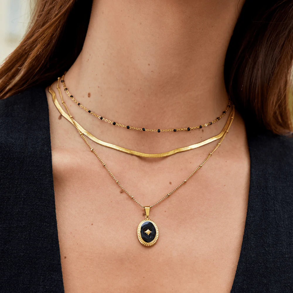 Sarya Snake Chain Gold Necklace - Image 5