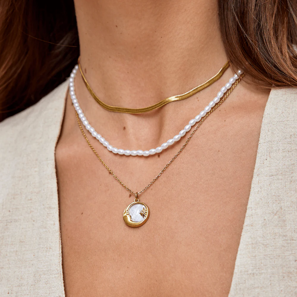 Sarya Snake Chain Gold Necklace - Image 7