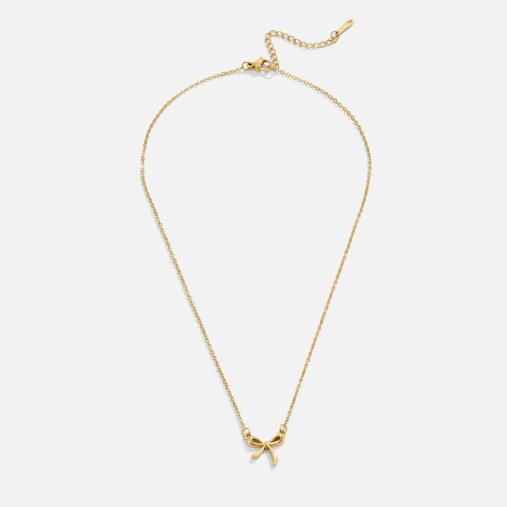Serenity Bow Pendant Necklace - Image 4