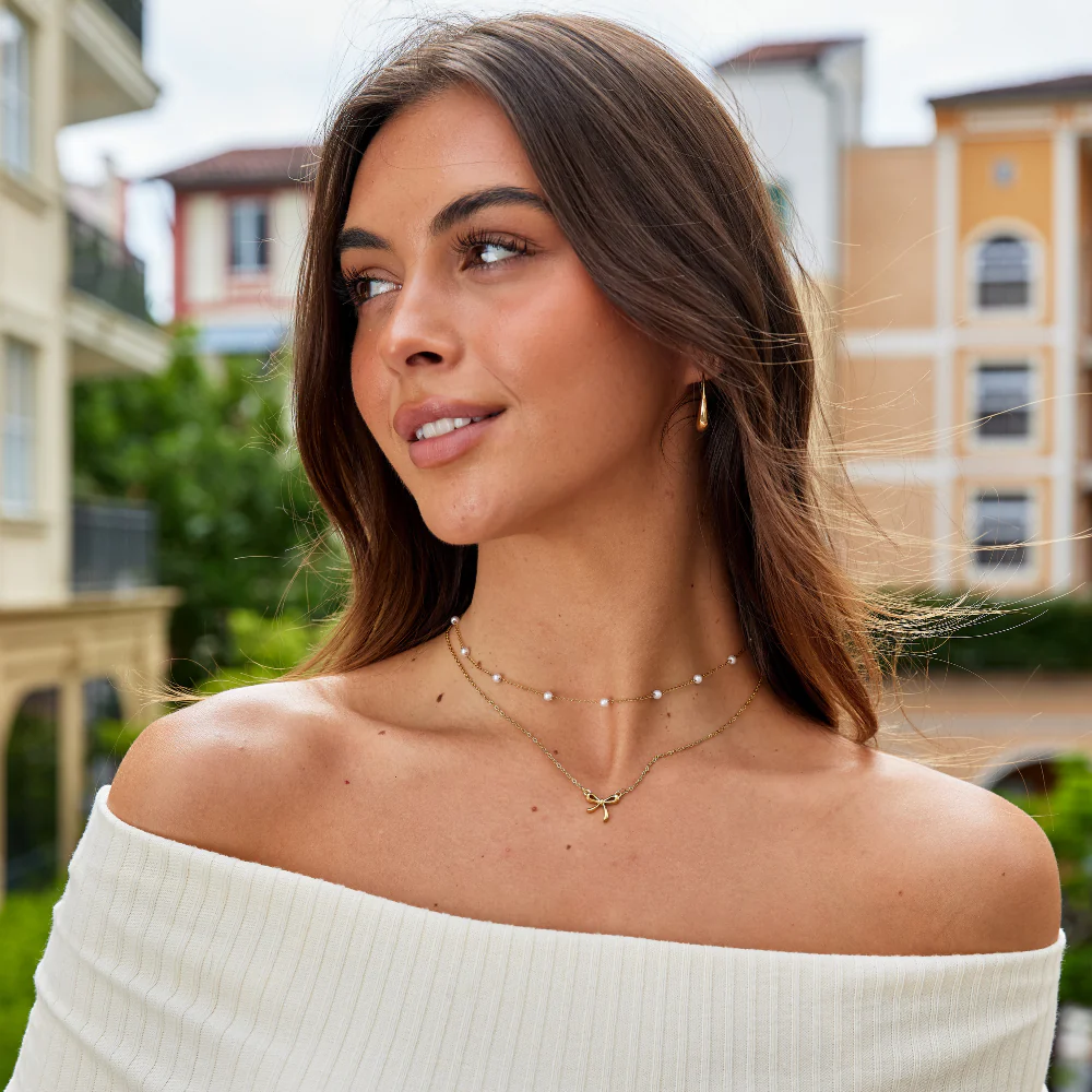 Serenity Bow Pendant Necklace - Image 7