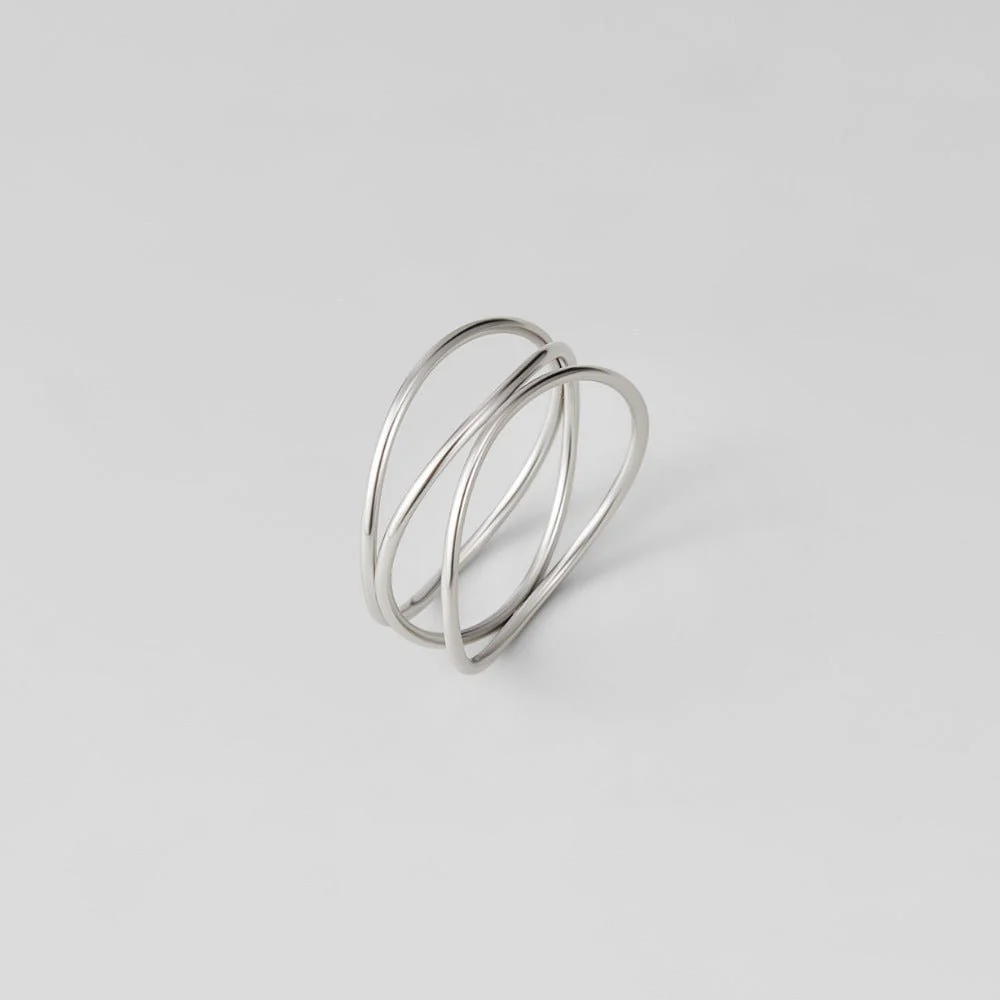 Silver Infinity Loop Ring - Image 4
