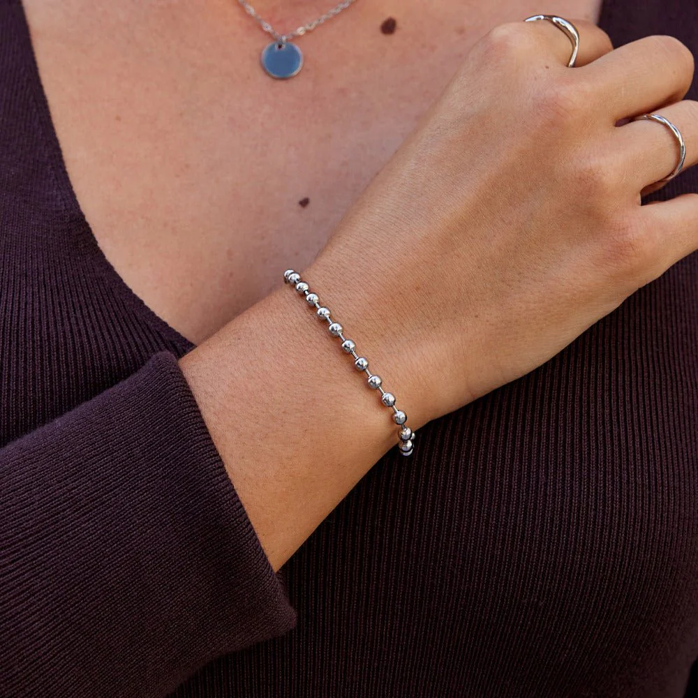 Silver Lulu Bead Bracelet - Image 2