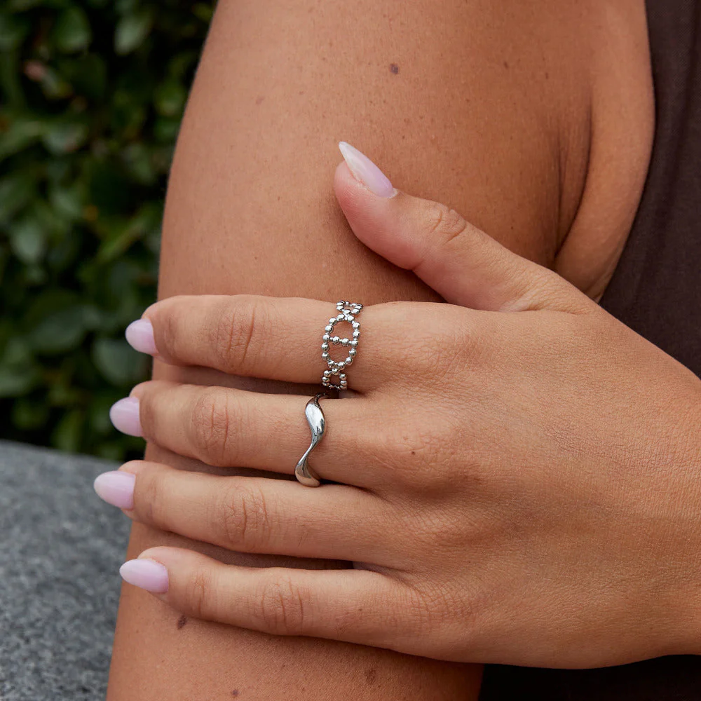 Silver Yulah Chain Ring - Image 2