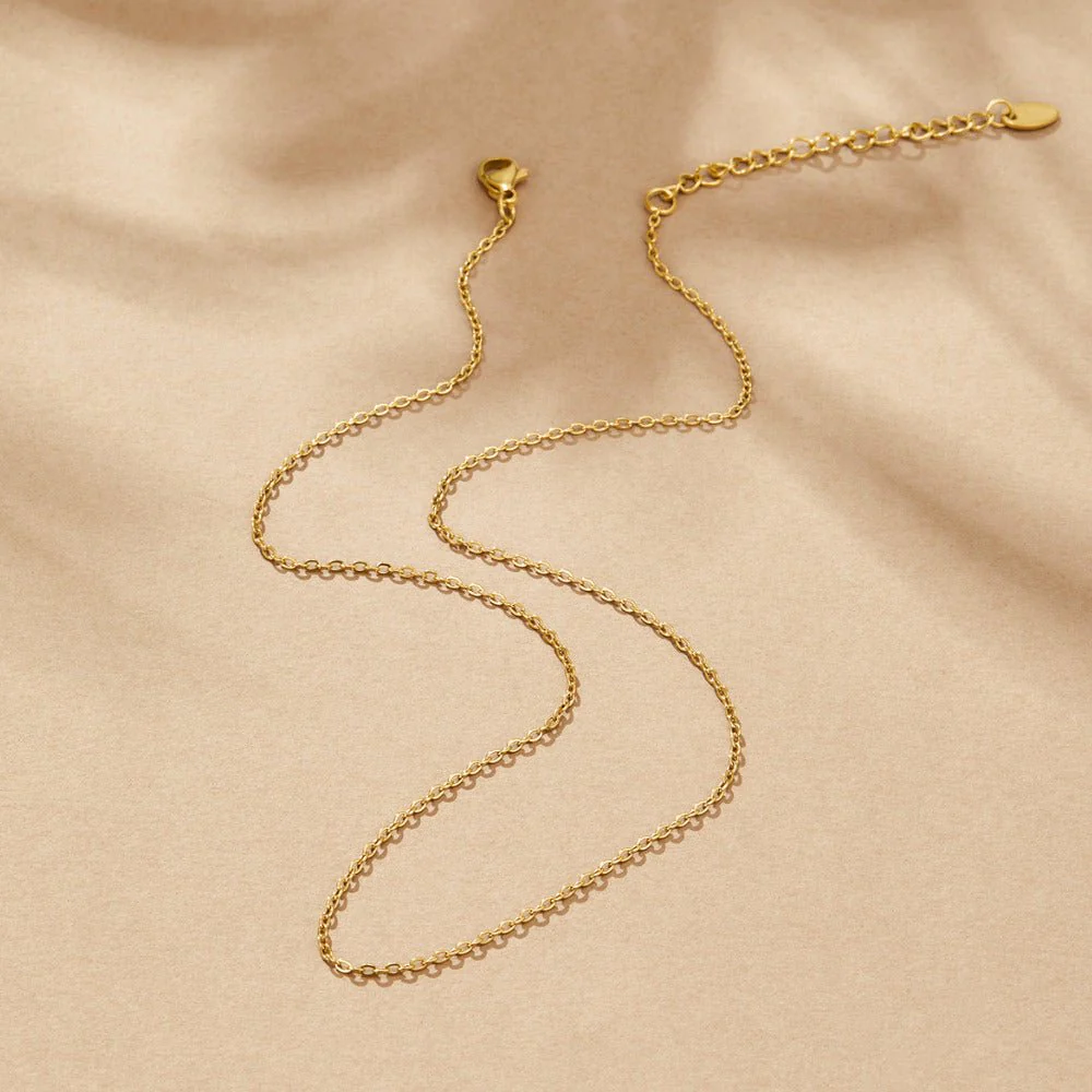 Simple Chain Charm Necklace - Image 2