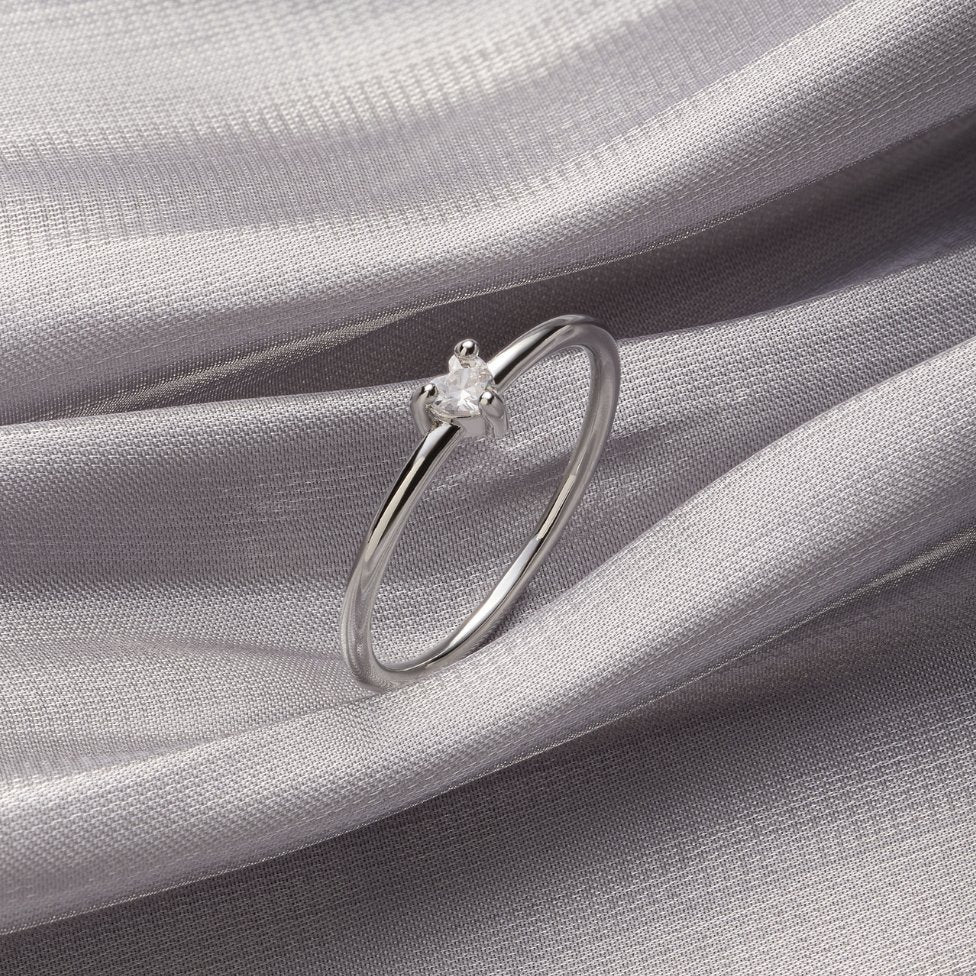 'Small Love' Crystal Heart Ring - Image 4