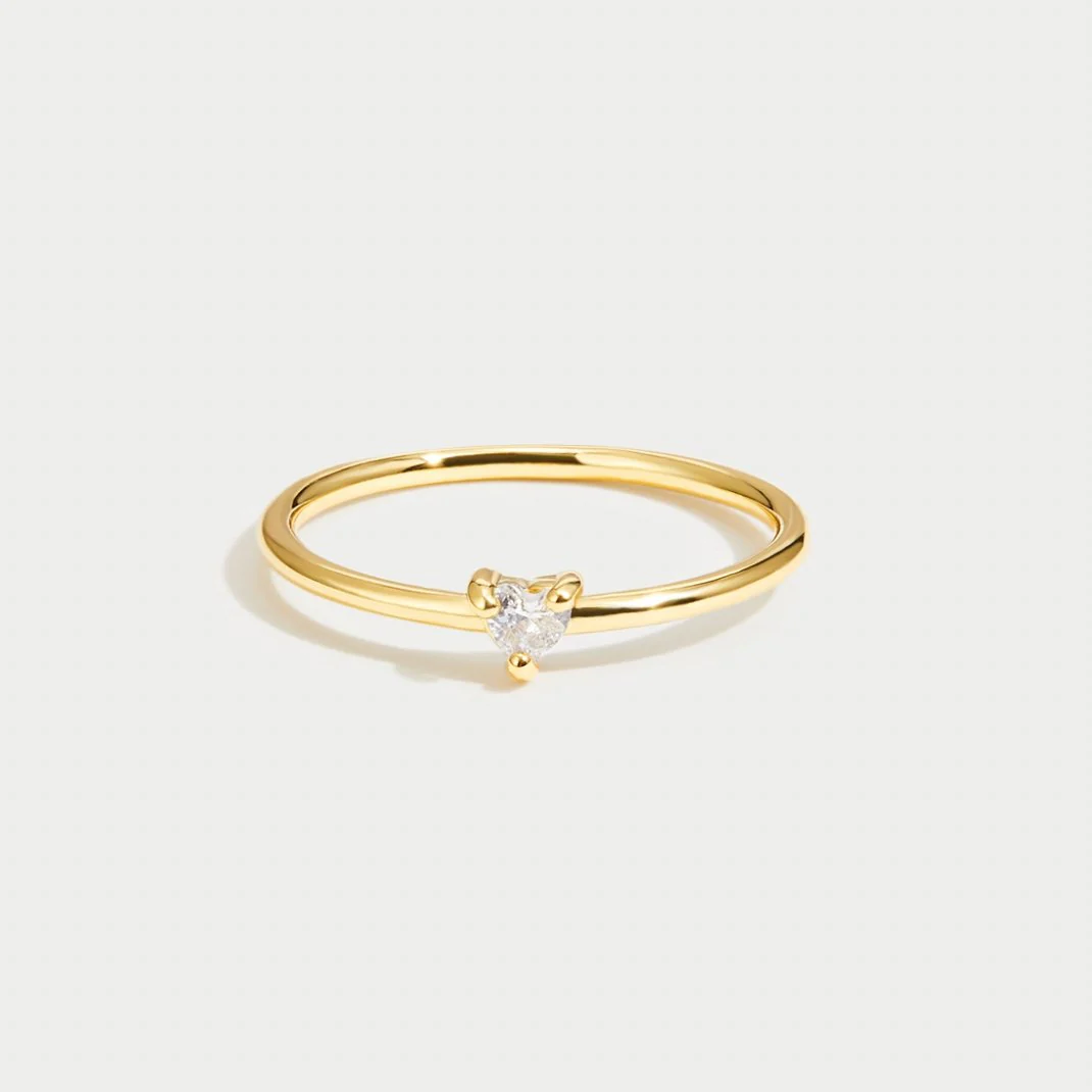 'Small Love' Crystal Heart Ring - Image 5