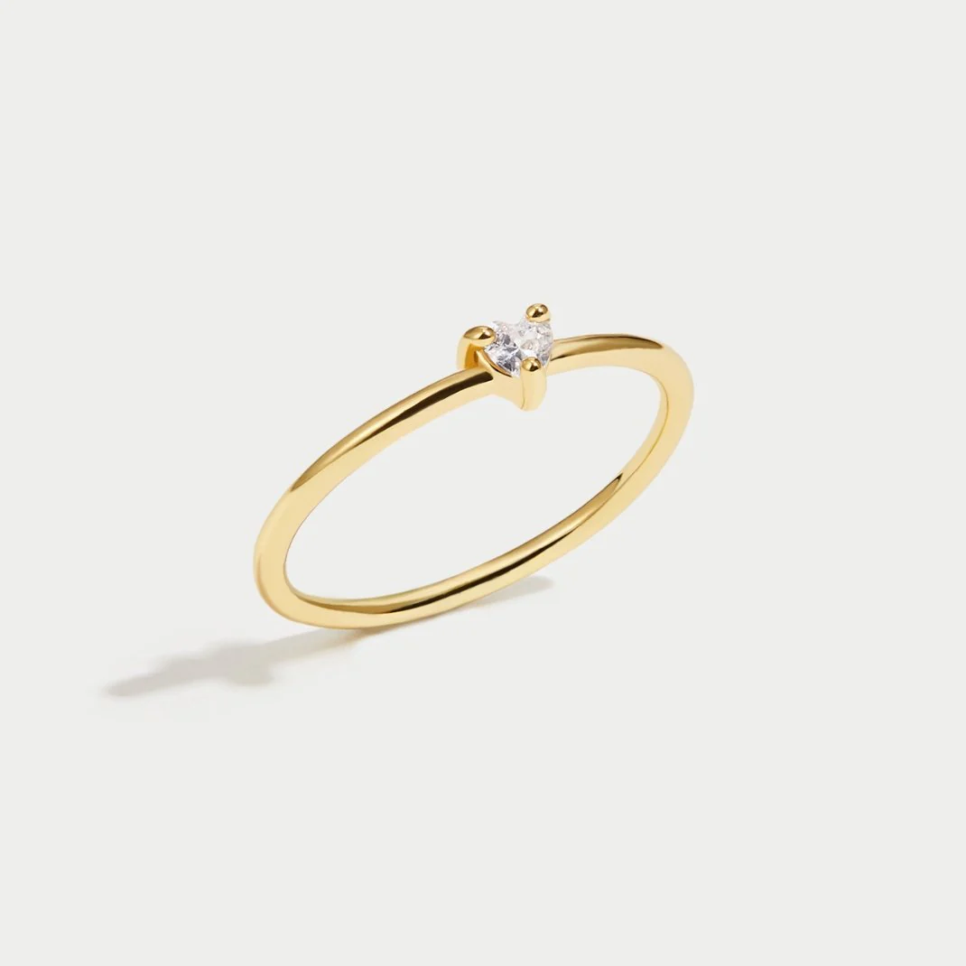 'Small Love' Crystal Heart Ring - Image 7