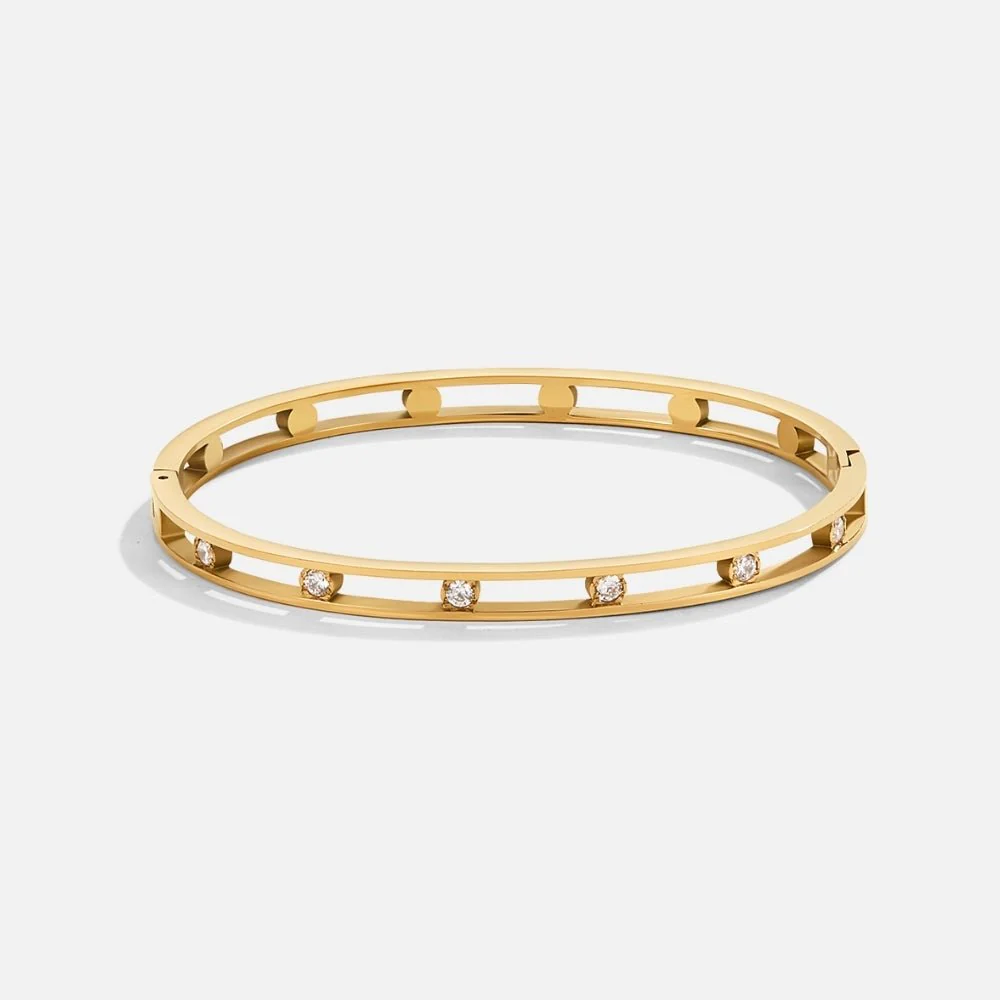 Sofia Crystal & Gold Bangle - Image 4