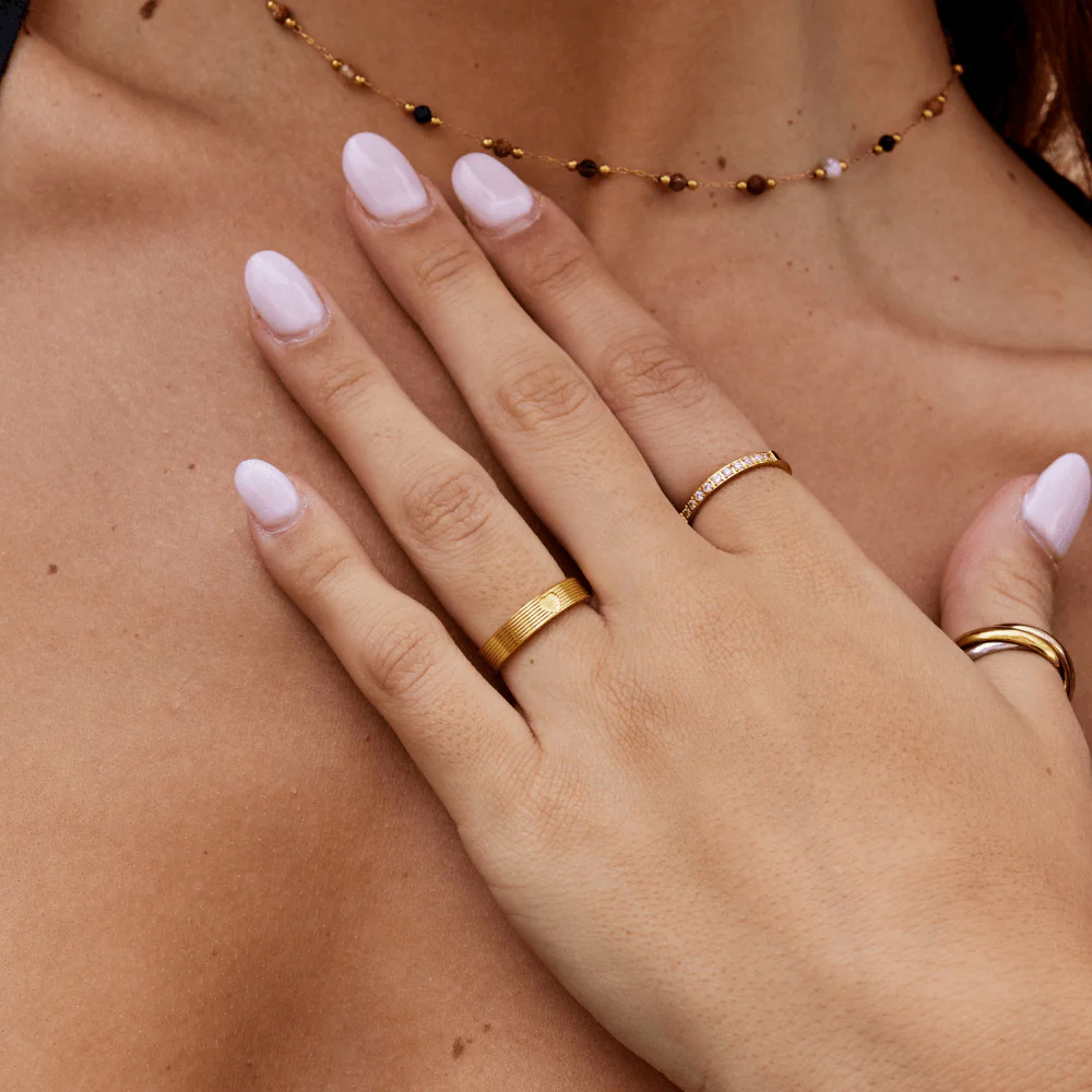 Soleil Gold Band Ring - Image 2