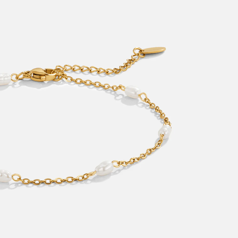 Nura Freshwater Pearl Anklet - Image 4