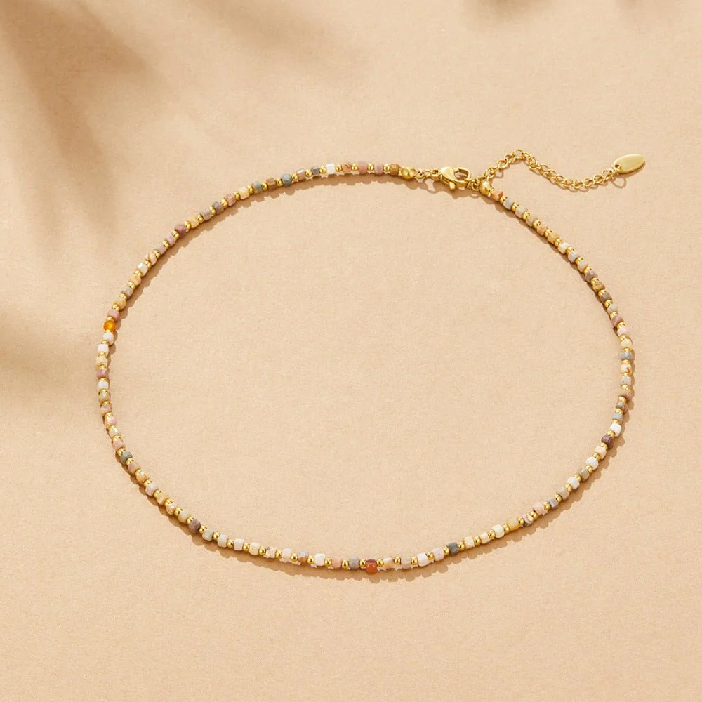 Alashan Stone Bead Necklace - Image 4
