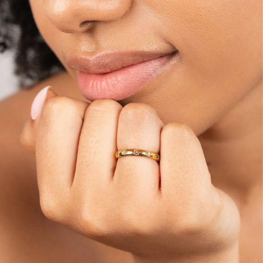Tali Rainbow Crystal Ring - Image 2