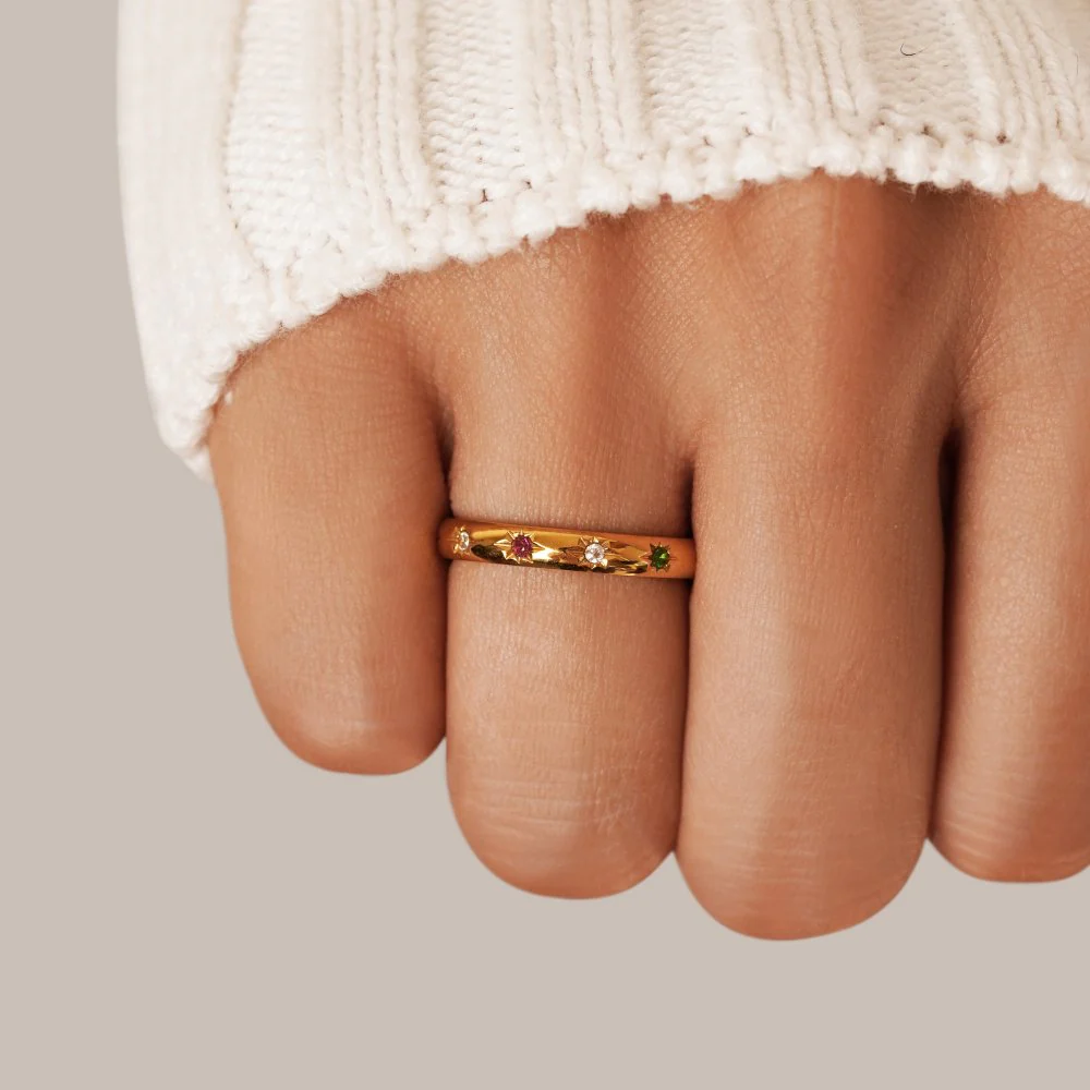 Tali Rainbow Crystal Ring - Image 4