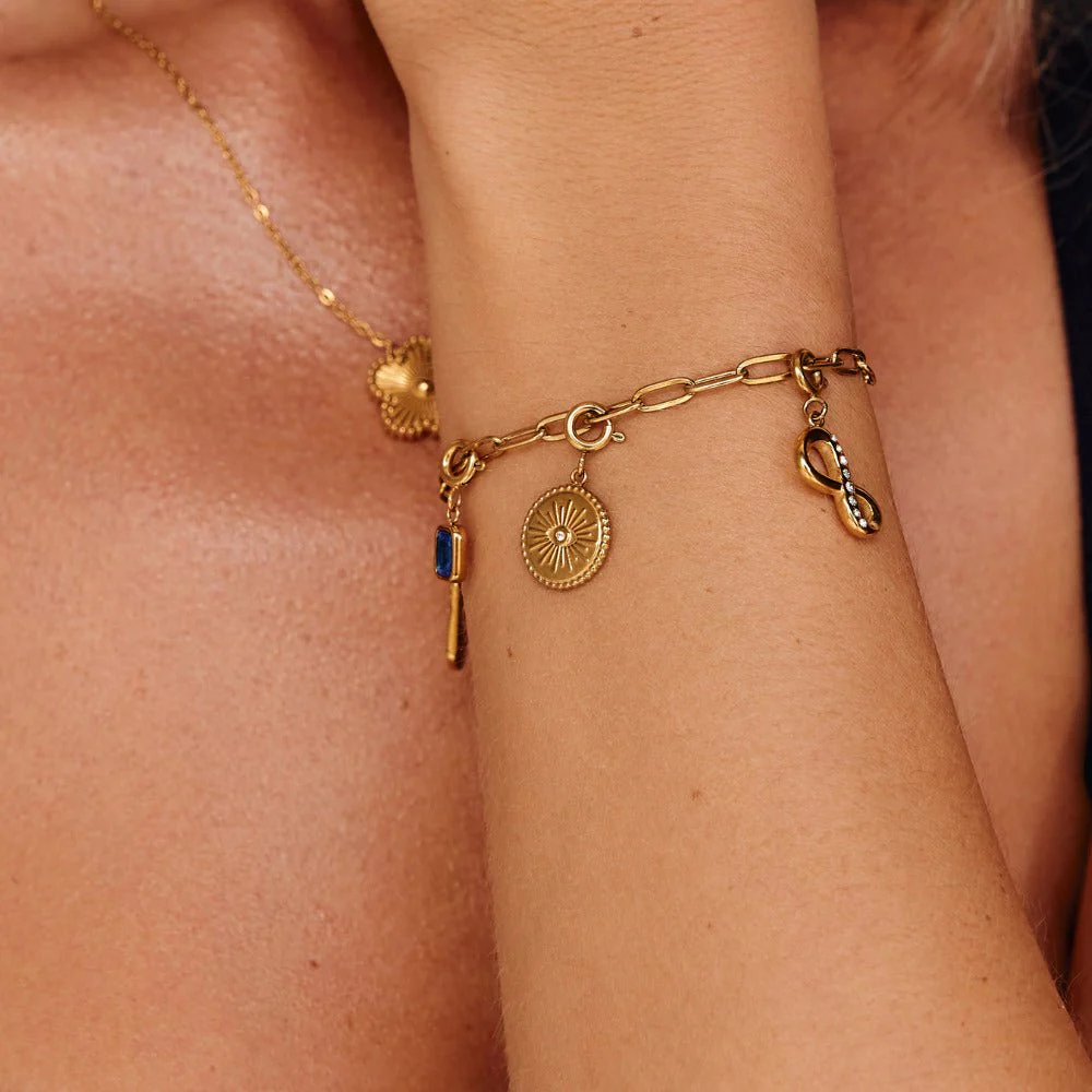 'The Truth' Gold Eye Coin Charm - Image 6