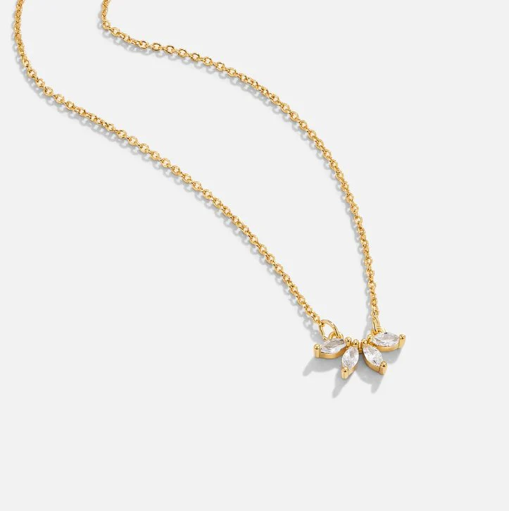 Tiffany Crystal Leaf Pendant Necklace - Image 3