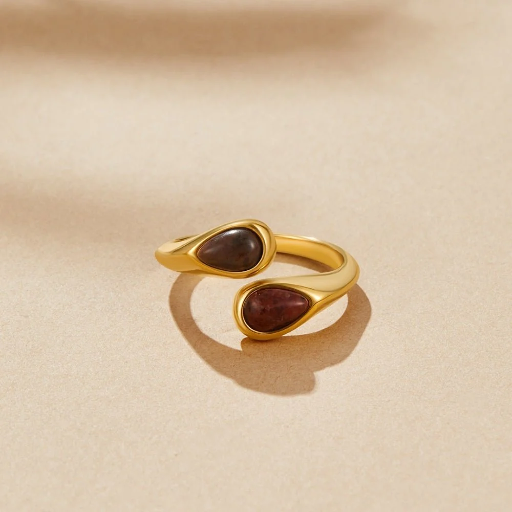 Tiger Eye Stone Wrap Ring - Image 3